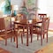 Baxton Studio Luisa Modern and Contemporary Transitional Walnut Brown Finished Wood 5-Piece Dining Set 178-11383-8959-Zoro - alternate 6